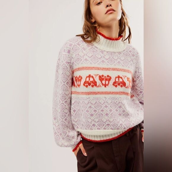 Free People Sweaters - Free People Freya Fairisle Sweater Size Large